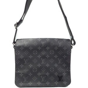 Louis Vuitton Monogram Eclipse Black District NM Shoulder Bag